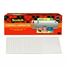 Scotch Laminadora Térmica (incluye 20 Bolsas Para Laminar