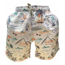 Shorts Mauricinho 4 Bermudas Adulto Moda Praia Estilo Neymar