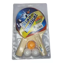 Raquete E Bola Tenis De Mesa Ping Pong Cn773 Kit 