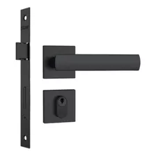 Fechadura Externa Stam 803/35 Preto Fosco Roseta Quadrada