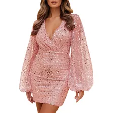 Vestido Importado De Fiesta - Shine Pink