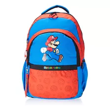 Mochila Escolar Super Mario De Costas Grande Menino - Luxcel Cor Azul