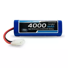 Bateria De Nimh 7.2v 4000mah Com Plug Tamiya Alta Capacidade