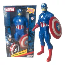 Boneco Capitão América Brinquedo Vingadores Articulado