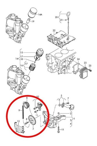 Kit Cadena Bomba Aceite Skoda Fabia 1.4 16v-volkswagen Foto 6