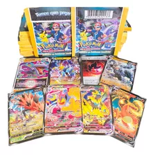 Kit 100 Cards Cartinhas Pokemon Com Cartas Especiais = 25 Envelopes