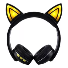 Fone De Ouvido Orelh Gato Led Headphone