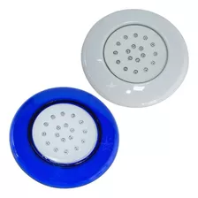 Kit 6 Led De Piscina 18w Iluminação Luz Azul + Fonte St666