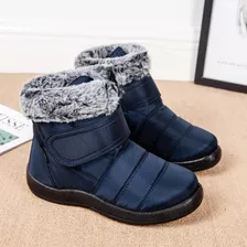 Botas De Nieve Gruesas Con Forro De Piel De Conejo Para Muje