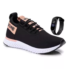 Tenis Feminino Esportivo Caminhada Ultrabone Prime + Relógio