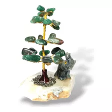 Árbol De La Felicidad Piedras Naturales -jade