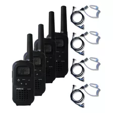 4x Rádio Comunicador Intelbras Rc 4002 Fone Tubo Acústico