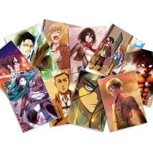 Pack 10 Poster Attack On Titan - Shingeki No Kyojin - Anime