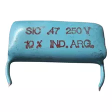 0.47 X 250 Volt Capacitor Poliester Mallory Bolsa Con 100