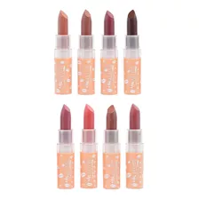 Kit 8 Labiales Matte Nude Lips Max Love Rekabeautyshop