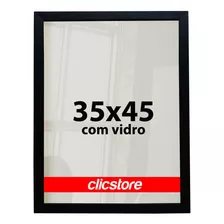 Moldura 35x45 Com Vidro Foto Poster Fotografia Impressão