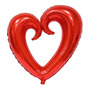 Segunda imagen para búsqueda de globos en forma de corazon rojo