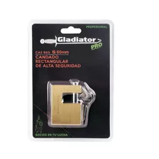 Candado De Alta Seguridad 60mm Con Llaves Gladiator Cas860