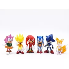Sonic ,súper, Tails, Knuckles, Amy, Metal Personaje Acción 