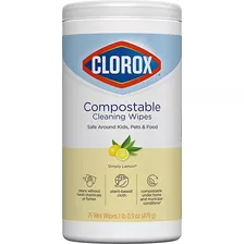 Clorox Limpieza Compostable, Simplemente Limón, 75 Toallit.