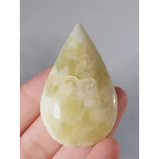 Belo Cabochão De Ônix Verde Pedra Da Segurança Cód B836