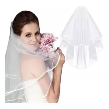 Véu De Noiva Casamento Simples Curto 75 Cm Barato