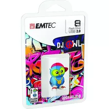 Pendrive Usb 2.0 De 8 Gb Emtec Animales De Buho Dj