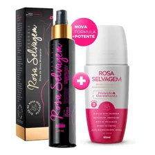 Rosa Selvagem Kit Clareador De Pele + Desodorante Roll-on 