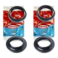 Kit Retentor Bengala Twister E Cb300 Corteco + Guarda Pó 