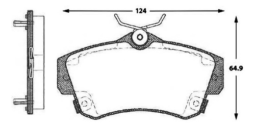 Pastilla De Freno Delantera Chrysler Pt Cruiser  1.6 2003 Foto 3