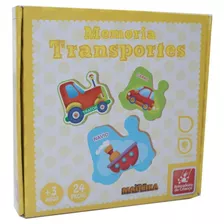 Jogo Da Memoria Memoria Transportes Em Madeira