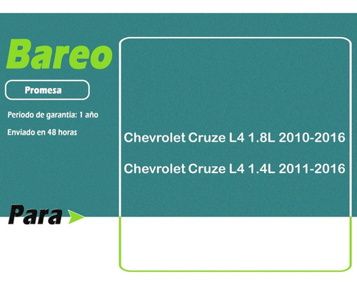Radiador Agua Para Chevy Chevrolet Cruze 10-15 1.4 1.8 L4 At Foto 2