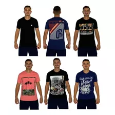 Kit 50 Camisas Camisetas Masculinas Atacado Revenda Fio 30.1