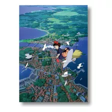 Kiki Entregas Studio Ghibli Placa Decorativa Poster Quadro