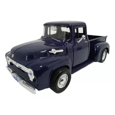 Ford 1956 F-100 Pickup, Escala 1:24 Motormax. 21cms. Azul.