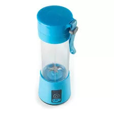 Mini Liquidificador Mixer Garrafa Copo Portátil Recaregável Cor Azul-celeste 110v/220v