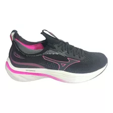 Tenis Mizuno Glow Preto/pink 101096096