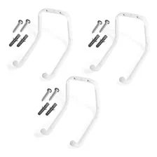 3x Gancho Pendurar Bicicleta Parede Suporte Bike Horizontal