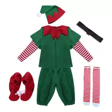 Disfraz De Navidad Para Niño Y Niña De Elfo