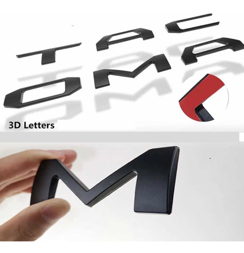 Letras Emblema Tacoma 3d Batea Caja Tapa 2023 2022 2021 2020 Foto 2