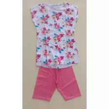 Conjunto Infantil Feminino Verão Malwee Florido 1000043990