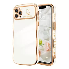 Funda Lchulle Onda Rizada Corazón Blanco iPhone 11 Pro