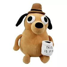 Cachorro Caramelo Pelúcia Meme Caneca De Café This Is Fine