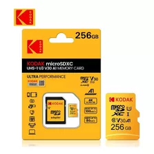 Memoria Micro Sd 256gb Kodak Clase 10 U3 V30 A1 4k