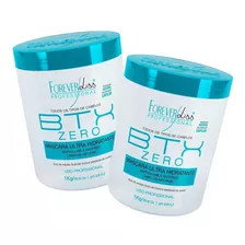 02 Forever Liss Máscara Btx Zero Hidratante Sem Formol 1kg