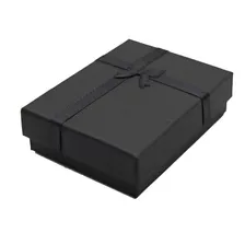 Set 12 Cajas De Regalo Negra 7x9 Cms Para Conjunto De Joyas