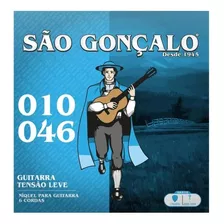 Encordoamento São Gonçalo 11027 Níquel 010 Leve Para Guitarra