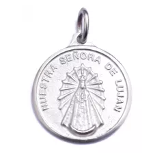 Dije Nuestra Señora Luján Plata 925 Virgen Cristiano Medalla