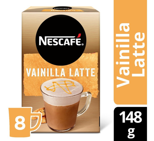 Café Nescafé® Vainilla Latte 8 Sobres De 18,5g