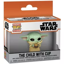 Funko Pop Baby Yoda Star Wars Llavero The Child With Cup